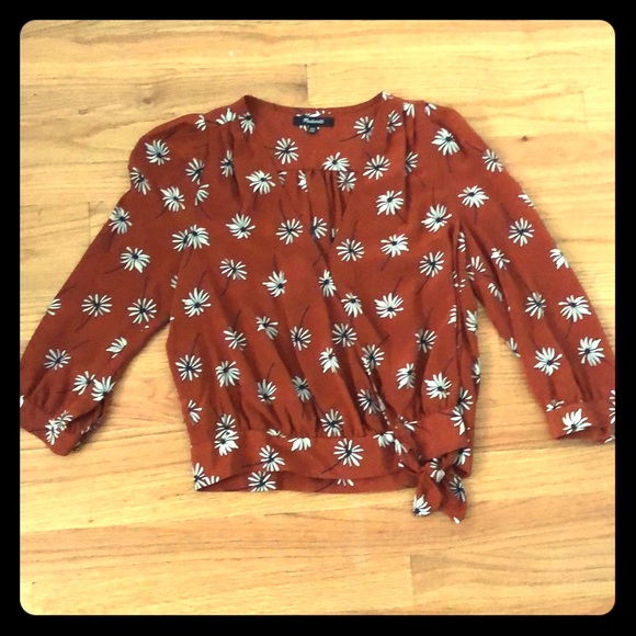 Madewell Tops - WORN ONCE Madewell Silk Wrap Top